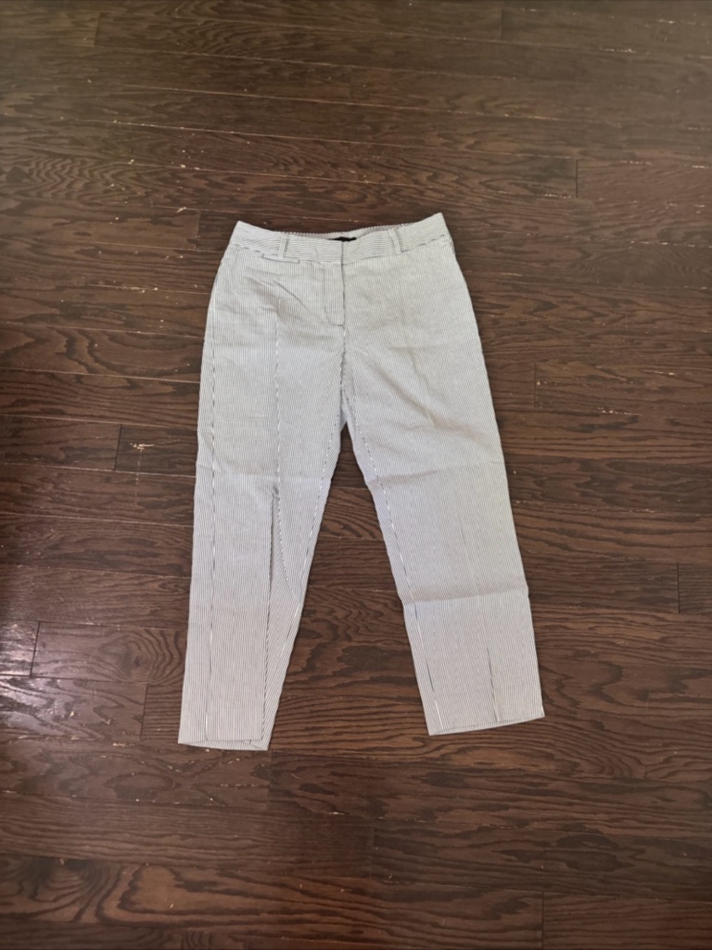 Talbots Men's Gray Pinstripe Dress Pants